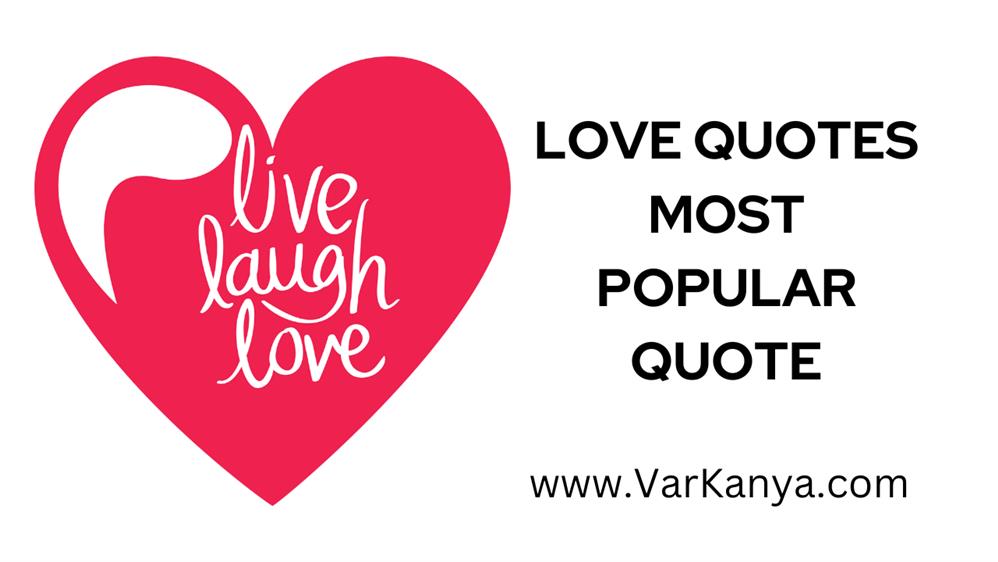 love quotes most popular quote