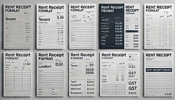 Download Free Rent Receipt Format Templates with GST in word