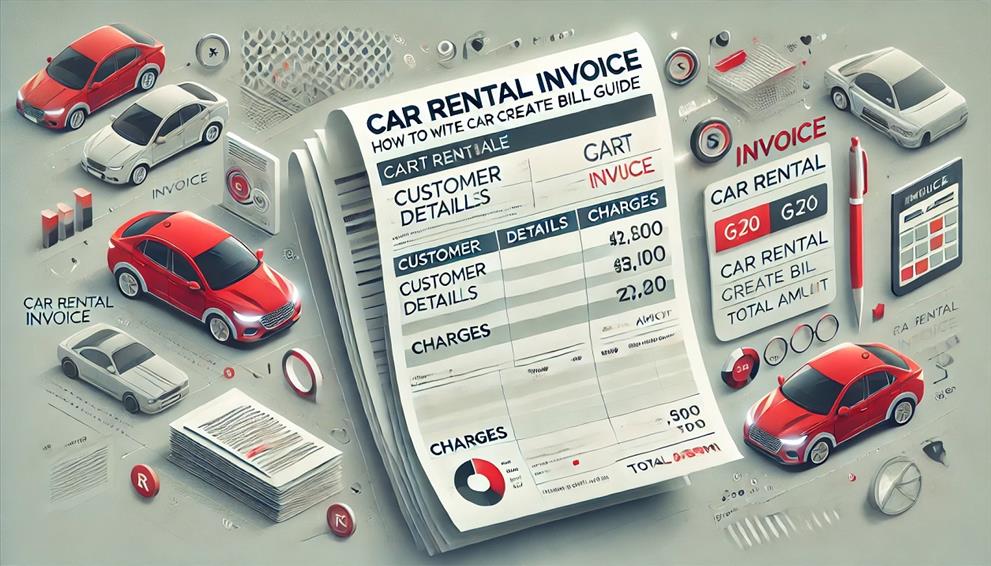 How to Write a Car Rental Invoice: Rent A Car Create Bill Gu